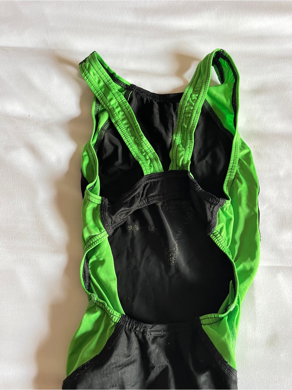Speedo Fastskin FSII Recordbreaker Black & Lime Green Tech Suit Size 28 - Picture 12 of 14